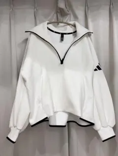 adidas ハイネックスウェット M ホワイト