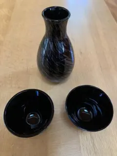 徳利と杯セット　ガラス製　 未使用