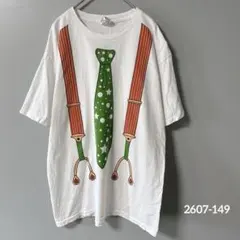00s アルスタイル だまし絵 クルーネック 半袖 Ｔシャツ L 白 綿 Y2K