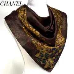 CHANEL ジュエリープリント スカーフ ネイビー - メルカリ