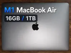 M1MacBook Air 16GB/1TB シルバー　13インチ　US配列のサムネイル