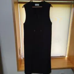 ブラック ダブルボタン ベスト Fサイズ