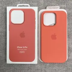 「新品未使用」iPhone 16Pro シリコンケース オレンジ MagSafe