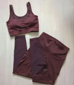【emmi yoga】セットアップ サイズ1 (ブラウン)