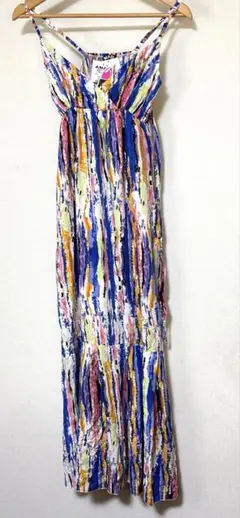 ☆新品☆ANAPマルチカラー ストライプ キャミワンピース☆