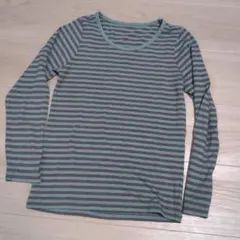 長袖ストライプカットソーインナー