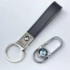 BMW レザーキーホルダー キーリング 2個セット