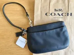 【新品】COACH ブラック ミニポーチ