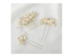 Haodaily 花モチーフ ヘアアクセサリー 3点セット