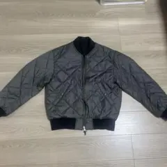 グレー キルティング ジャンパー　リバーシブル