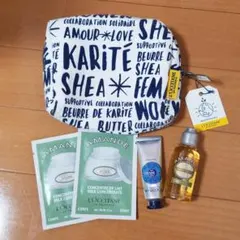 L'OCCITANE　ポーチ　ボディークリーム　ハンドクリーム　シャワーオイル