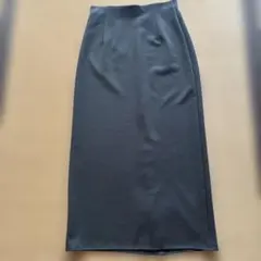 ユニクロストレッチダブルフェイスタイトスカート S ダークグレー