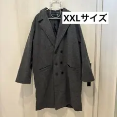 美品❣️グレー チェスターコート アウター メンズ XXL