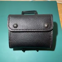 牛革クロコ型押し&ヘビタン ミドル財布 三つ折り トラッカーウォレット