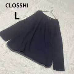 CLOSSHI クロッシー 長袖カットソー 無地 紺 ネイビー トップス/L