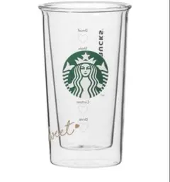 スタバ 耐熱 ダブルウォールグラス 2023 バレンタイン