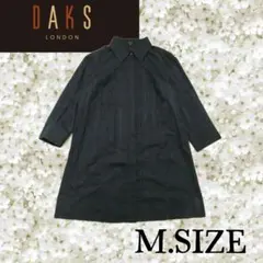 o31〚DAKS ダックス〛シャツ ブラウス ブラック Mサイズのサムネイル