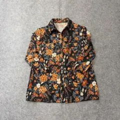 一点物✨オープンカラーシャツ 花柄 アメカジ ストリート レトロ 派手 個性的