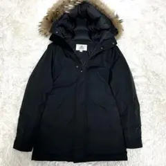 pyrenex アヌシー　ネイビー　ダウンジャケット　ダウンコート　M 毛皮