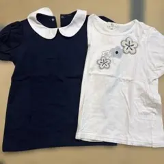 UMIKYOKU 半袖シャツ 100cm ネイビー　半袖Tシャツのサムネイル