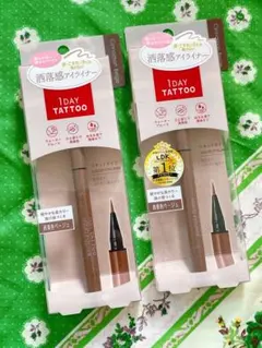 1DAY TATTOO リキッドアイライナー 洒落色ベージュ　2個のサムネイル