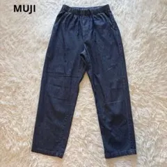 無印良品 洗いざらしコットンデニム イージーテーパードパンツ　Sのサムネイル