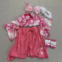 Aenak ベビー　袴　ロンパース 70サイズ　5点セット