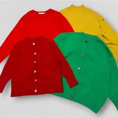 【美品☆ビビットカラー】レディース まとめ売り カーディガン 派手 カラーニット