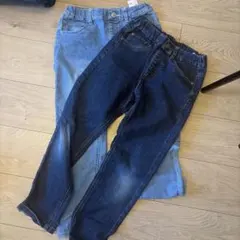キッズ デニムパンツ 2枚セット