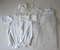 ホワイトベビードレス（50~60cm）