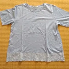 半袖TシャツカットソーLL　水色　目立った傷や汚れなしのサムネイル