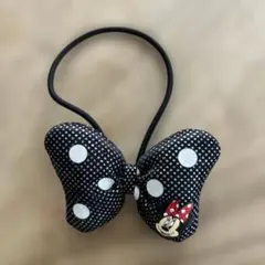 Disney ミニーマウス ヘアゴム リボン ドット柄　ディズニーランド　美品