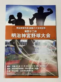 第42回 明治神宮野球大会 プログラム パンフレット 大学・高校野球 平成23年のサムネイル