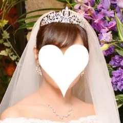 【美品】プリンセスティアラ ウェディング 新婦アクセサリー 結婚式や二次会に！