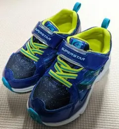 ムーンスター　SUPERSTAR　スニーカー 青/黄　16.5 記名無し