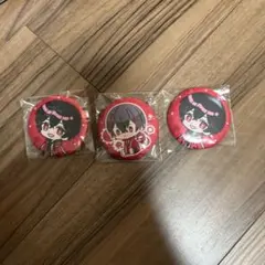 カラフルピーチ　ゆあんくん　刺繍缶バッジ　3個セット