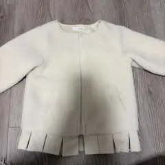 b.ROOM アイボリー ファー ジャケットのサムネイル