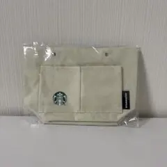 スターバックス ポーチ クリーム色 バッグインバッグ