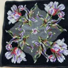 FEILER 花柄刺繍タオルハンカチ 約25cm