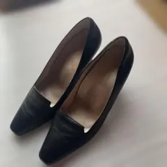 EIZO 黒 スクエアトゥ パンプス 24.5cm