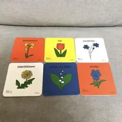 【新品未使用】ミッフィー　お花コースター6点　フラワー　ディックブルーナテーブル