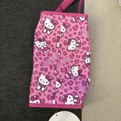 アベイル Hello Kitty ティッシュケース ピンク ヒョウ柄