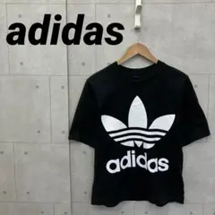 adidas アディダス プリントトレフォイルロゴ サイズXS ブラック