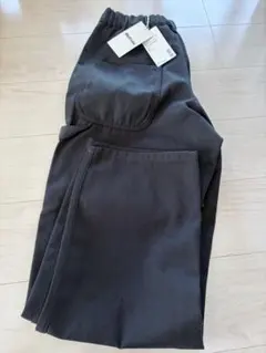新品muji labo 紳士　再生ポリエステルデニムワークパンツ　ブラック　黒のサムネイル