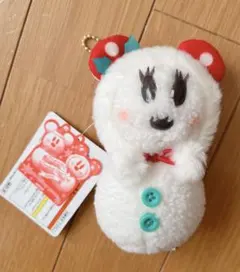 東京ディズニーリゾートミニー 雪だるま ぬいぐるみバッジ