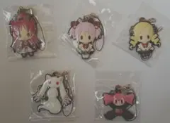 魔法少女まどかマギカ　ラバーストラップ　コレクション　5個