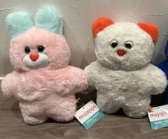 mojojojo BIGぬいぐるみ6 むらさきねこ ピンクうさぎ 2種セット ②
