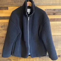 ブラックフリースジャケット XS