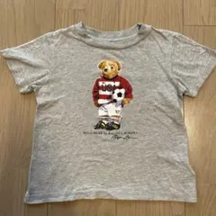 POLO RALPH LAUREN ポロベア Tシャツ グレー サッカー90cmのサムネイル