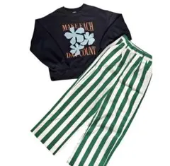 Ungrid セット売り スウェット ストライプパンツ パンツ